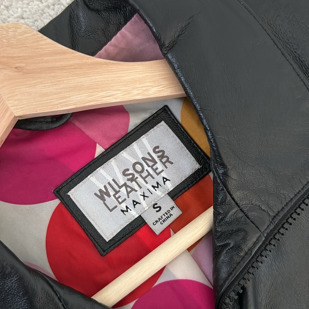 Wilsons Leather Maxima Black Leather Jacket - Picture 3 of 4